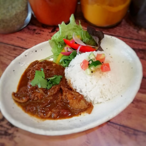 9種類のスパイス　初級のチキンカレーキット(4人分)　作り方付き