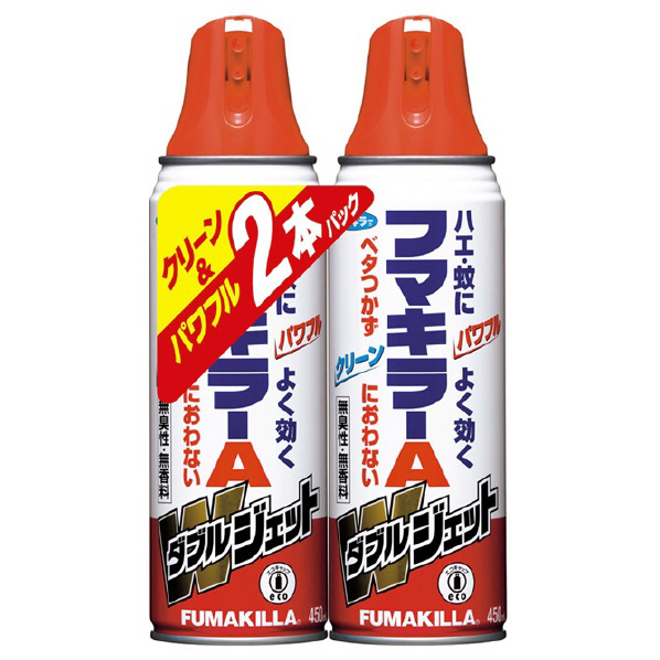 フマキラー フマキラーAダブルジェット 450ml 2本パック ﾌﾏｷﾗ-Aﾀﾞﾌﾞﾙｼﾞｴﾂﾄ450ML2ｺ