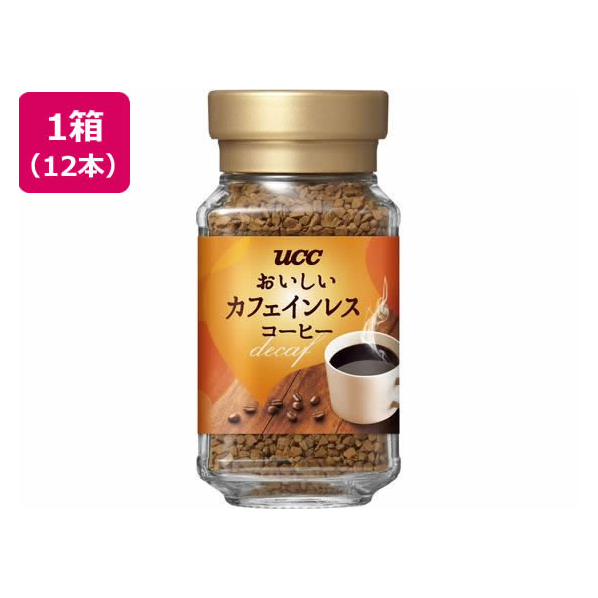 UCC おいしいカフェインレスコーヒー 瓶45g 12本 FCT9234