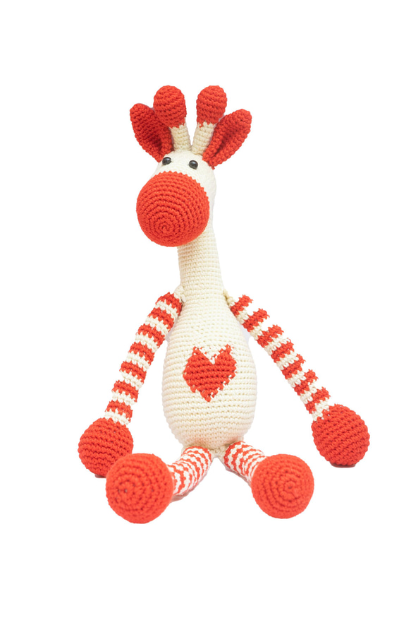 Amigurumi Giraffe , Soft Toy, ( 35.5cm X 7.6cm)