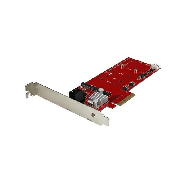 2x M.2 SSD RAIDコントローラカード SATA 3.0 2ポート搭載 PCI Express接続 PEXM2SAT3422 1個（直送品）