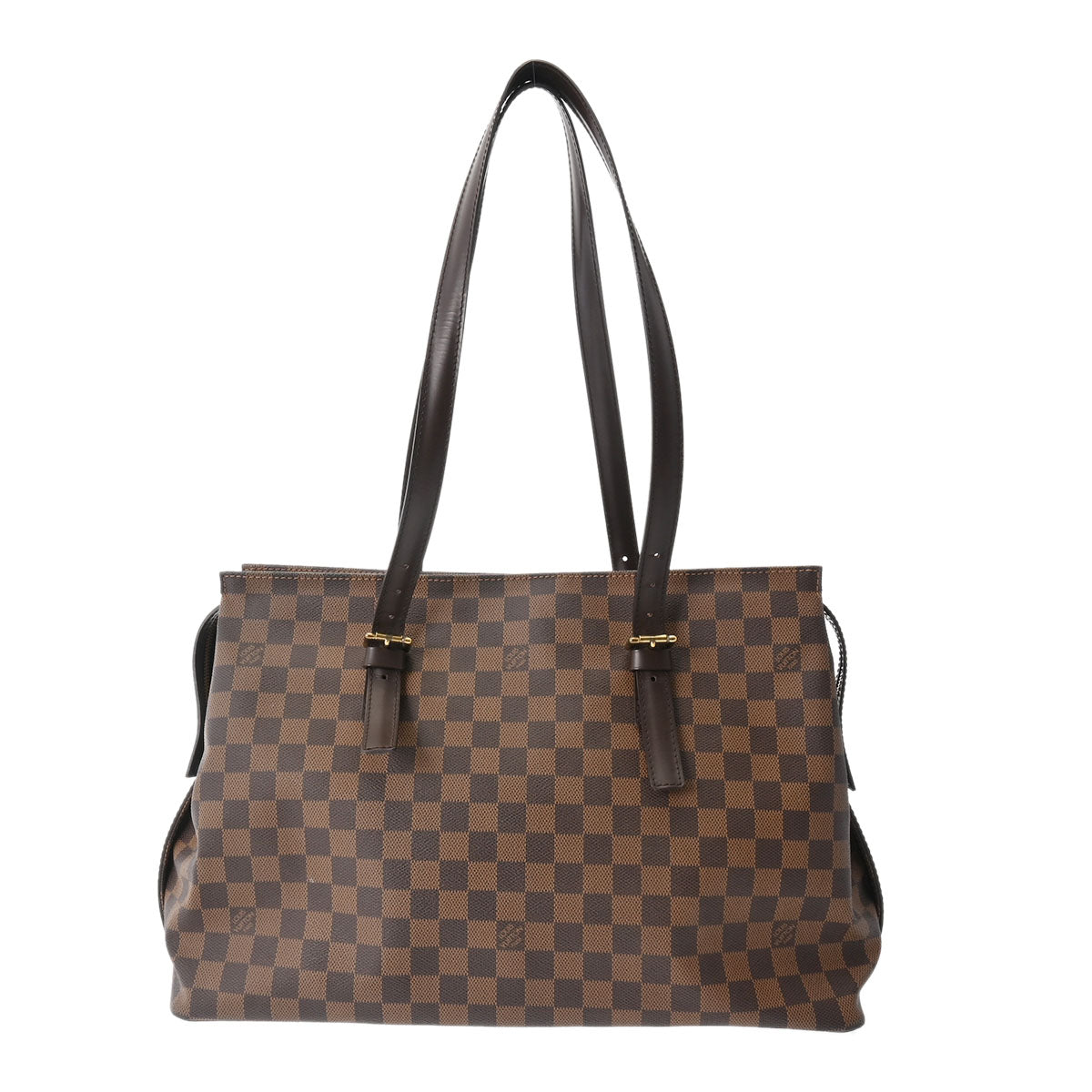 LOUIS VUITTON ルイヴィトン ダミエ チェルシー ブラウン N51119 レディース ダミエキャンバス トートバッグ Aランク 中古 