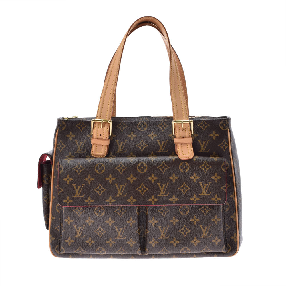 LOUIS VUITTON ルイヴィトン モノグラム ミュルティプリ シテ  ブラウン M51162 レディース モノグラムキャンバス ハンドバッグ ABランク 中古 