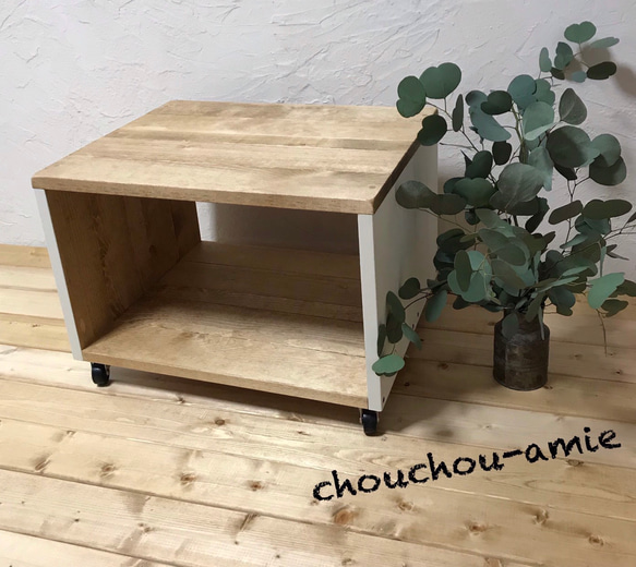 ｈ36ｗ50ｄ35.6　low　shelf mini 　Table *キャスター付き* プリンター台