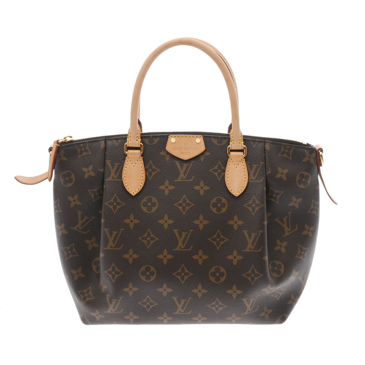 LOUIS VUITTON ルイヴィトン モノグラム テュレン PM ブラウン M48813 レディース モノグラムキャンバス ハンドバッグ Aランク 中古 