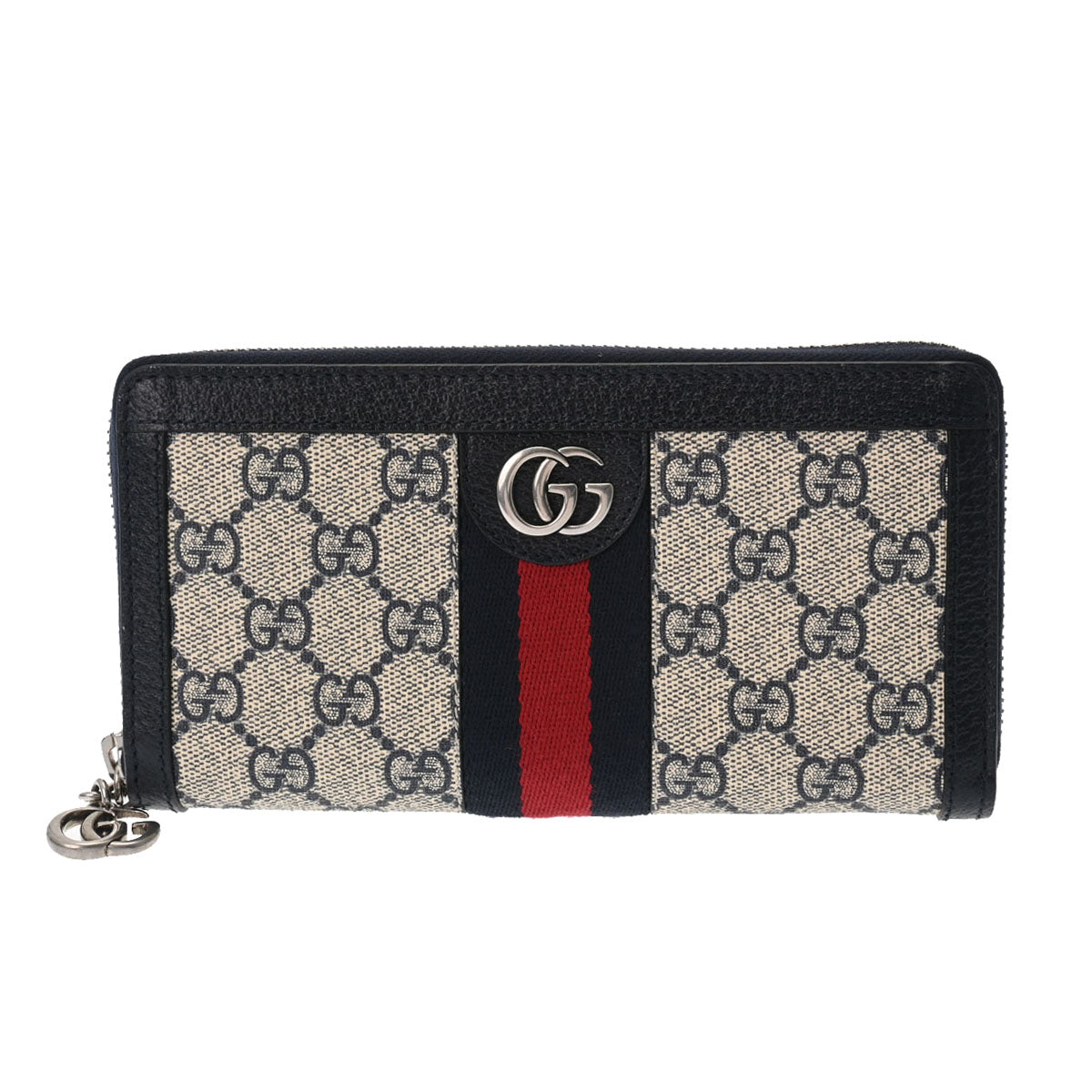 GUCCI グッチ オフィディア GG ジップアップアラウンドウォレット ベージュ シルバー金具 523154 レディース GGスプリームキャンバス 長財布 Aランク 中古 