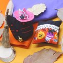 【早割10%オフ】ミニチュア黒猫ハロウィン　No.7