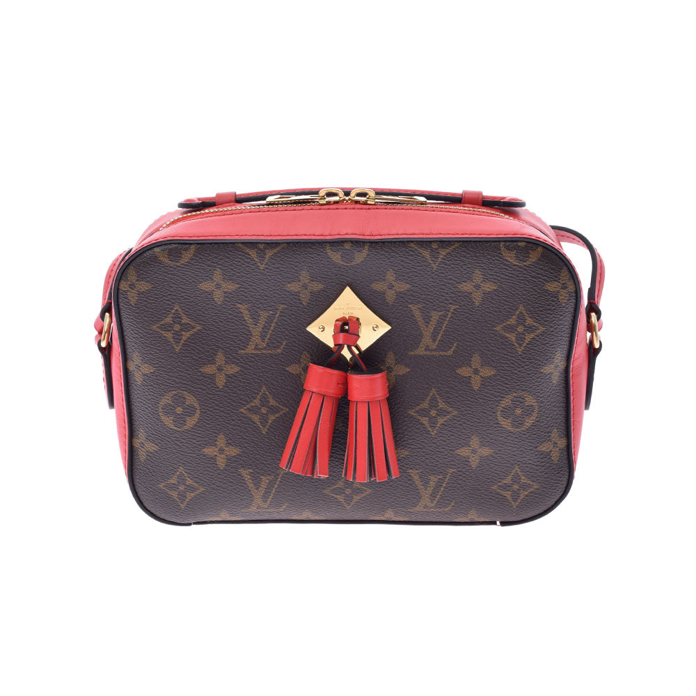 LOUIS VUITTON ルイヴィトン モノグラム サントンジュ  コクリコ ゴールド金具 M43556 レディース モノグラムキャンバス ショルダーバッグ Aランク 中古 