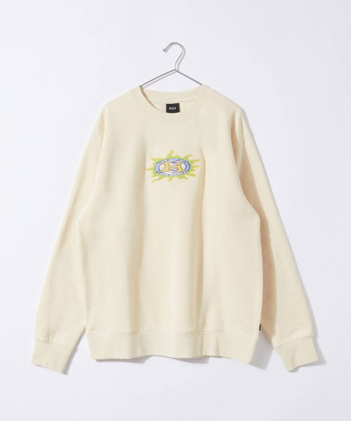 ハフ HUF FIRE CREWNECK PF00621 メンズ トレーナー 長袖 スウェット カジュアル シンプル カットソー