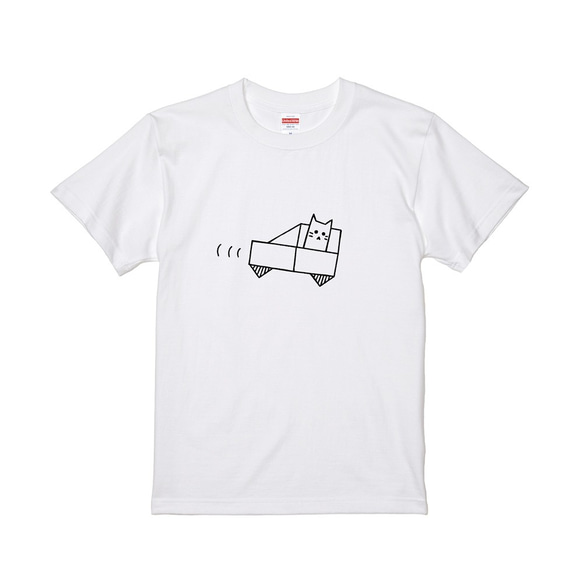 キャットペーパーキャットコットンユニセックス半袖トップTシャツ-車