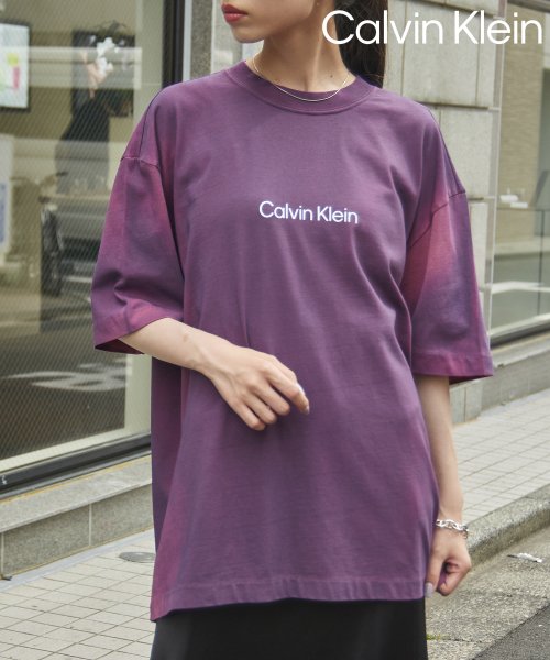 【Calvin Klein / カルバンクライン】フロントロゴ プリント Tシャツ 半袖 40LM213