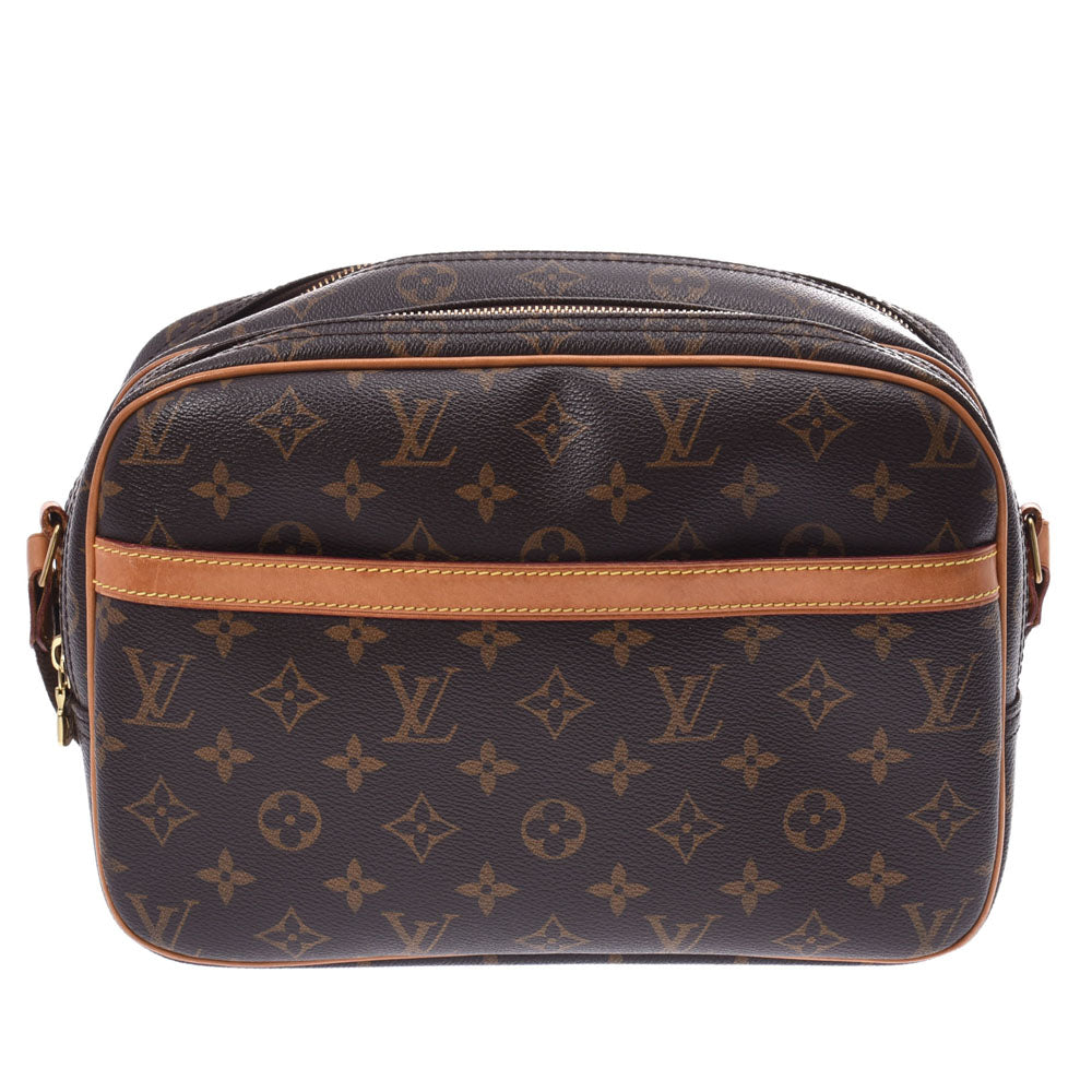 LOUIS VUITTON ルイヴィトン モノグラム リポーターPM ブラウン M45254 ユニセックス モノグラムキャンバス ショルダーバッグ Bランク 中古 