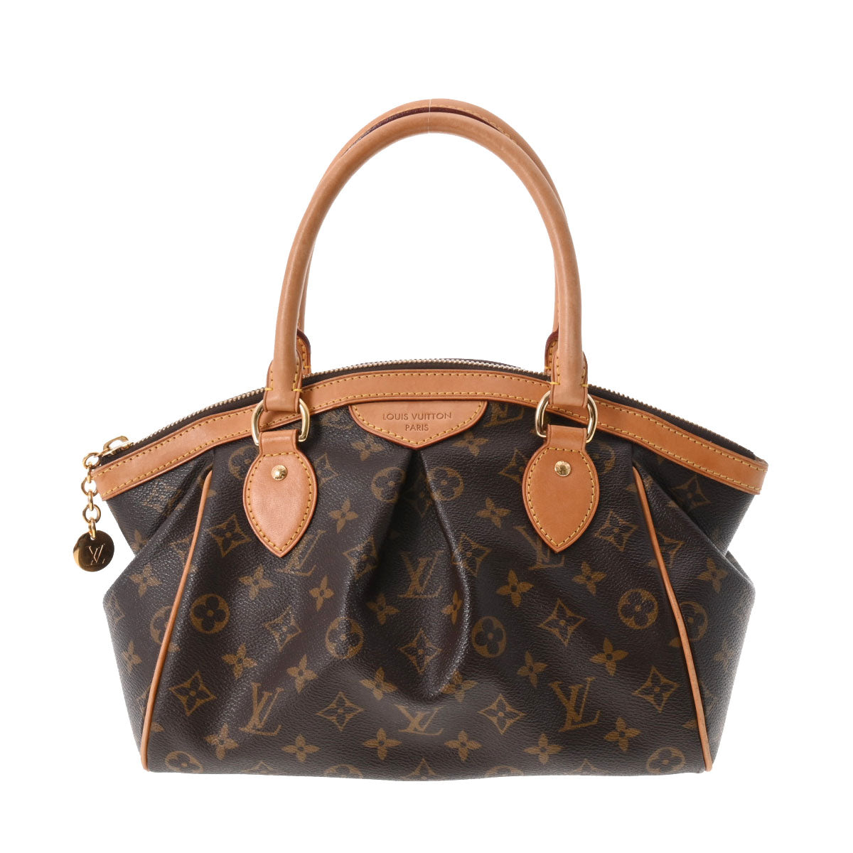 LOUIS VUITTON ルイヴィトン モノグラム ティヴォリ PM ブラウン M40143 レディース モノグラムキャンバス ハンドバッグ ABランク 中古 