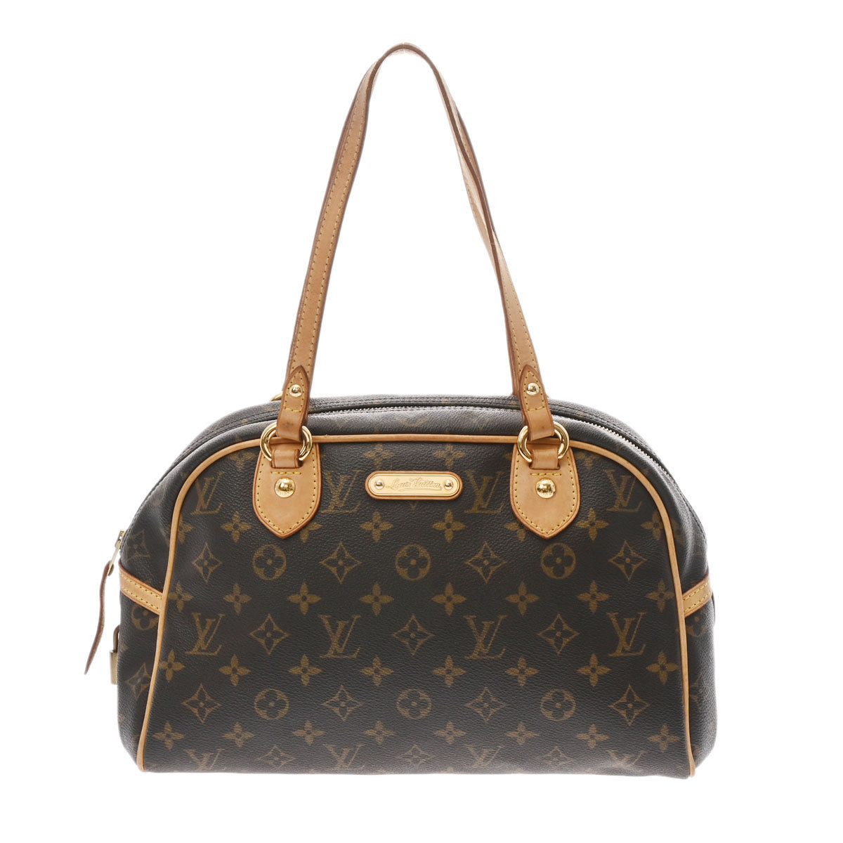 LOUIS VUITTON ルイヴィトン モノグラム モントルグイユ PM ブラウン M95565 レディース モノグラムキャンバス ハンドバッグ Bランク 中古 