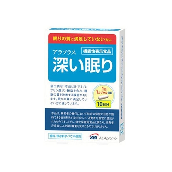 ＳＢＩアラプロモ アラプラス 深い眠り 10日分 10カプセル FCM5643