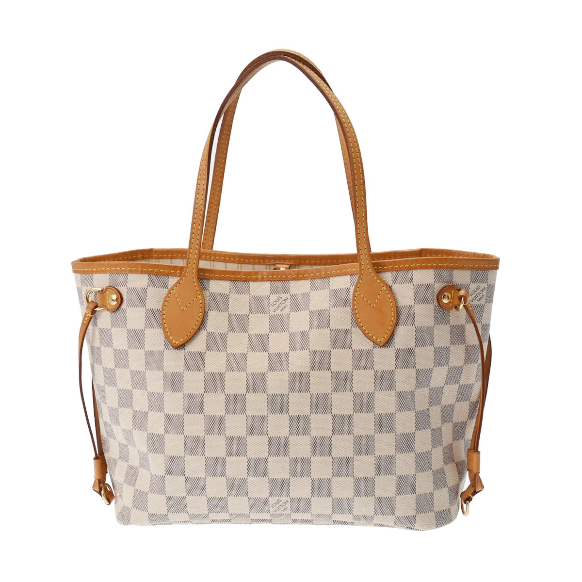 LOUIS VUITTON ルイヴィトン ダミエアズール ネヴァーフル PM ホワイト N41362 レディース ダミエアズールキャンバス ハンドバッグ ABランク 中古 