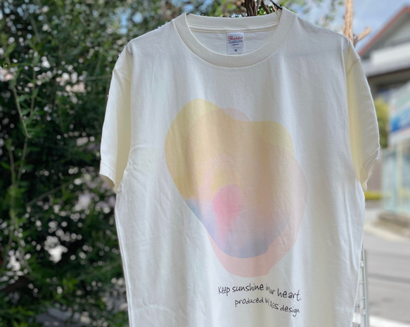 FLAGS Tシャツ「Keep Sunshine PINK」父の日 母の日　誕生日プレゼント・ギフト パラアート