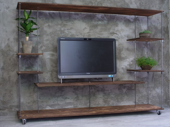 wood iron shelf 930*1360*300