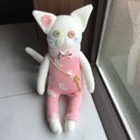 ソックキャット ☆ ピンクサロペットの泣き虫ねこちゃん