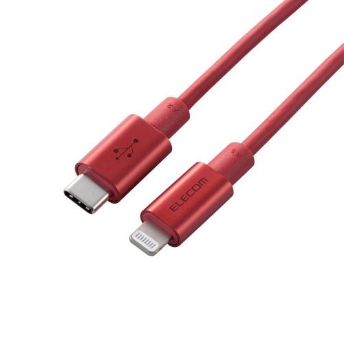 エレコム MPA-CLPS10RD USB-C to Lightningケーブル(耐久仕様) RD