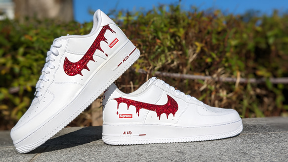 オーダー3ヶ月待ち！大人気ドロップカスタム！Air force1 選べる靴紐セット(NIKE以外も可)新品・中古問わず