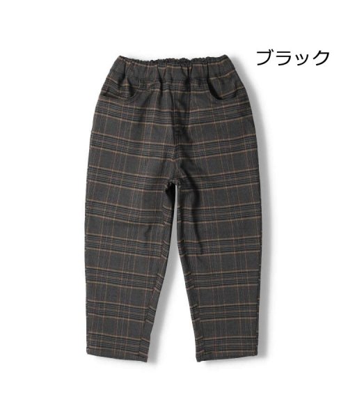 【子供服】 crescent (クレセント) チェック・無地・ストライプ柄テーパードパンツ 80cm～130cm N51000