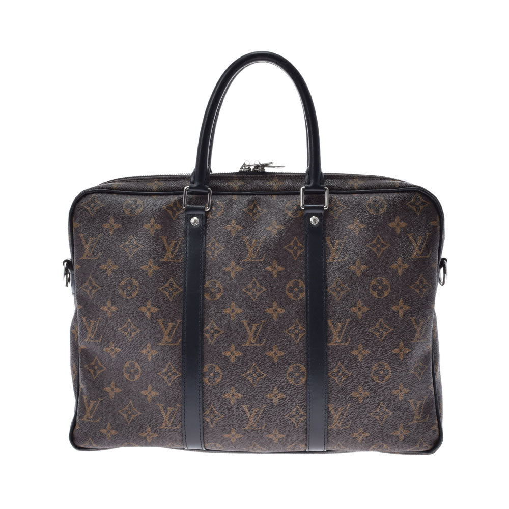 LOUIS VUITTON ルイヴィトン マカサー PDV PM ブラウン M52005 メンズ モノグラムマカサー ビジネスバッグ Bランク 中古 