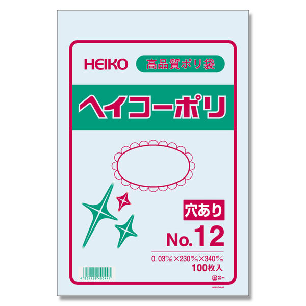 シモジマ ヘイコーポリ 03 No.12 穴アリ 006612053 1セット(1袋(100枚)×30)