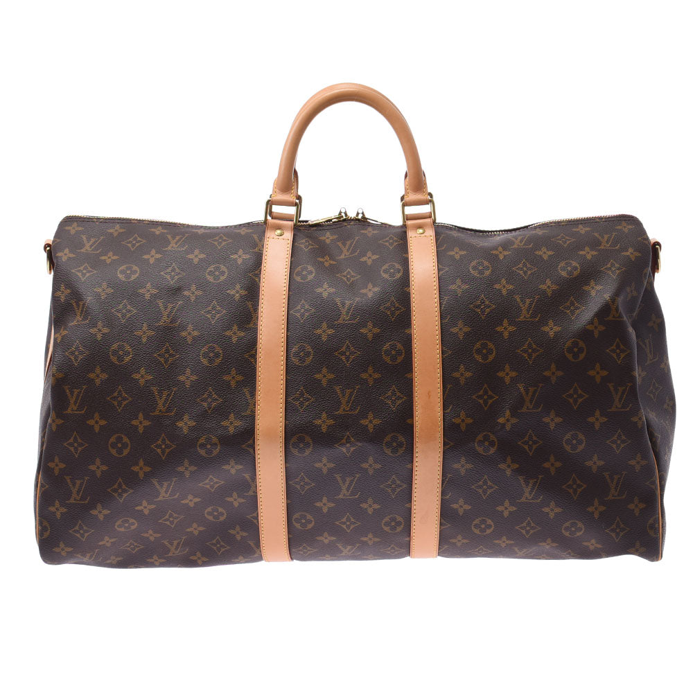 LOUIS VUITTON ルイヴィトン モノグラム キーポルバンドリエール55 ブラウン M41414 ユニセックス モノグラムキャンバス ボストンバッグ ABランク 中古 