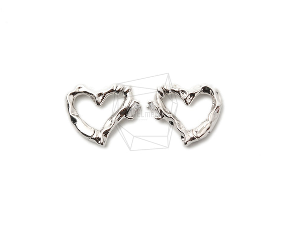 ERG-1382-R【2個入り】ハートイヤーカフ/Heart Earcuffs Earrings