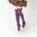 【送料無料】22cmサイズ ハロウィン ニーハイ(星/パープル) リカちゃん ブライス