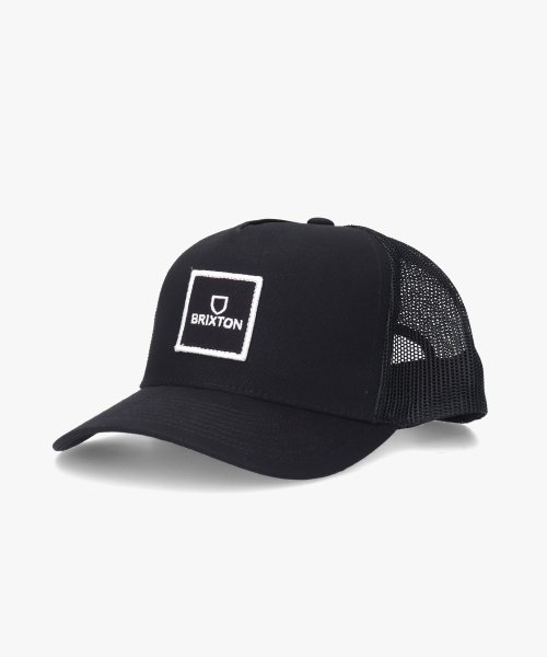 BRIXTON ALPHA BLOCK TRUCKER HAT