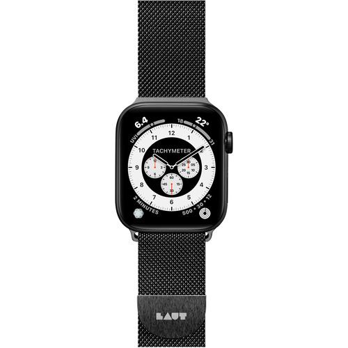 LAUT LAUT_AWS_ST_BK Apple Watch 1／2／3／4 38／40mm BAND ブラック