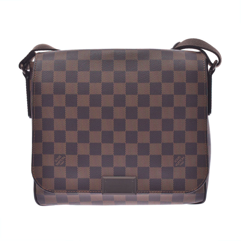 LOUIS VUITTON ルイヴィトン ダミエ ディストリクトPM ブラウン N41213 ユニセックス ダミエキャンバス ショルダーバッグ ABランク 中古 