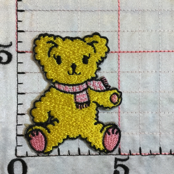 テディベアー刺繍アイロンワッペン