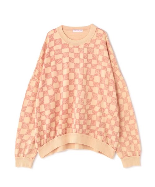 LittleSunnyBite/リトルサニーバイト/Checker sweat top/チェッカースウェットトップ