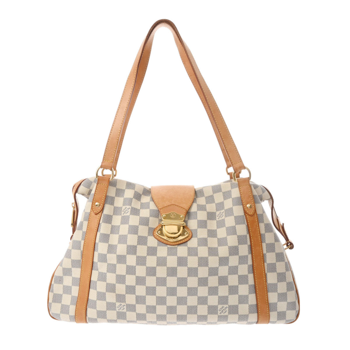 LOUIS VUITTON ルイヴィトン ダミエ アズール ストレーザ GM ホワイト N42221 レディース ダミエアズールキャンバス ショルダーバッグ Bランク 中古 