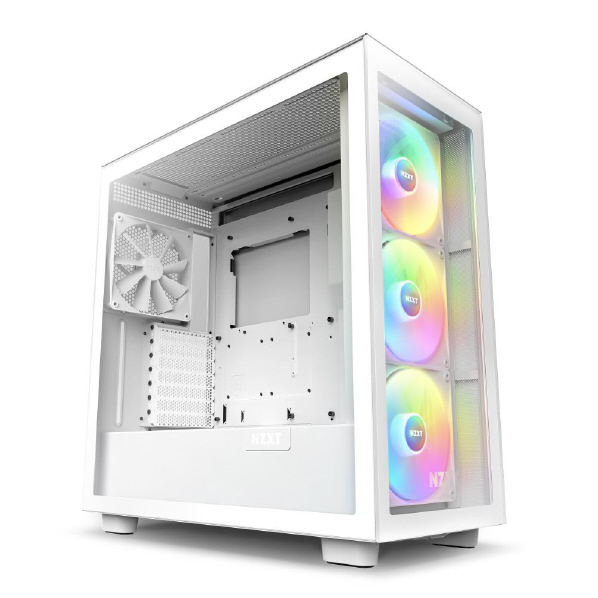 NZXT RGBファン搭載 プレミアムATX ミドルタワー ホワイト CM-H71EW-02