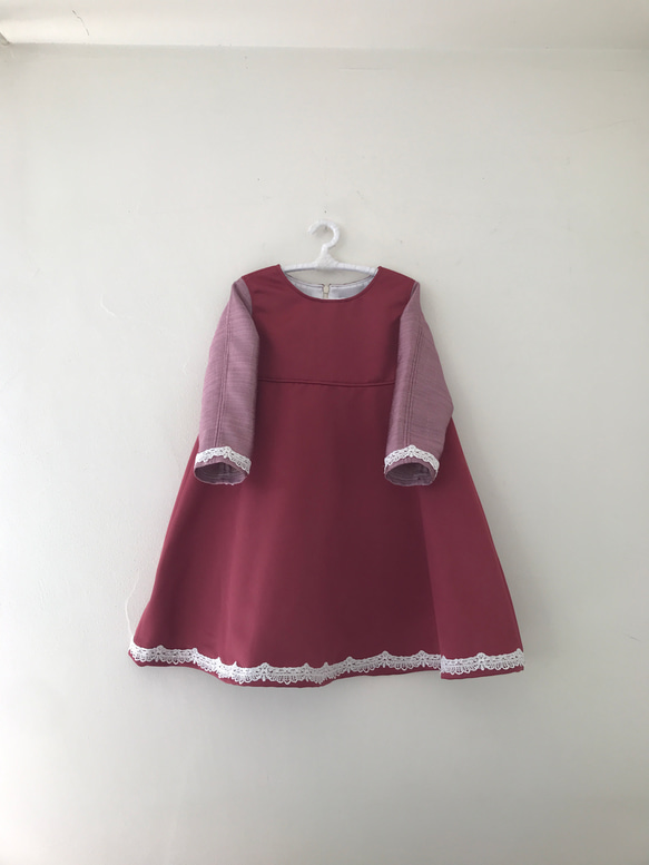 子供服女の子ワンピース　フレアーsize110