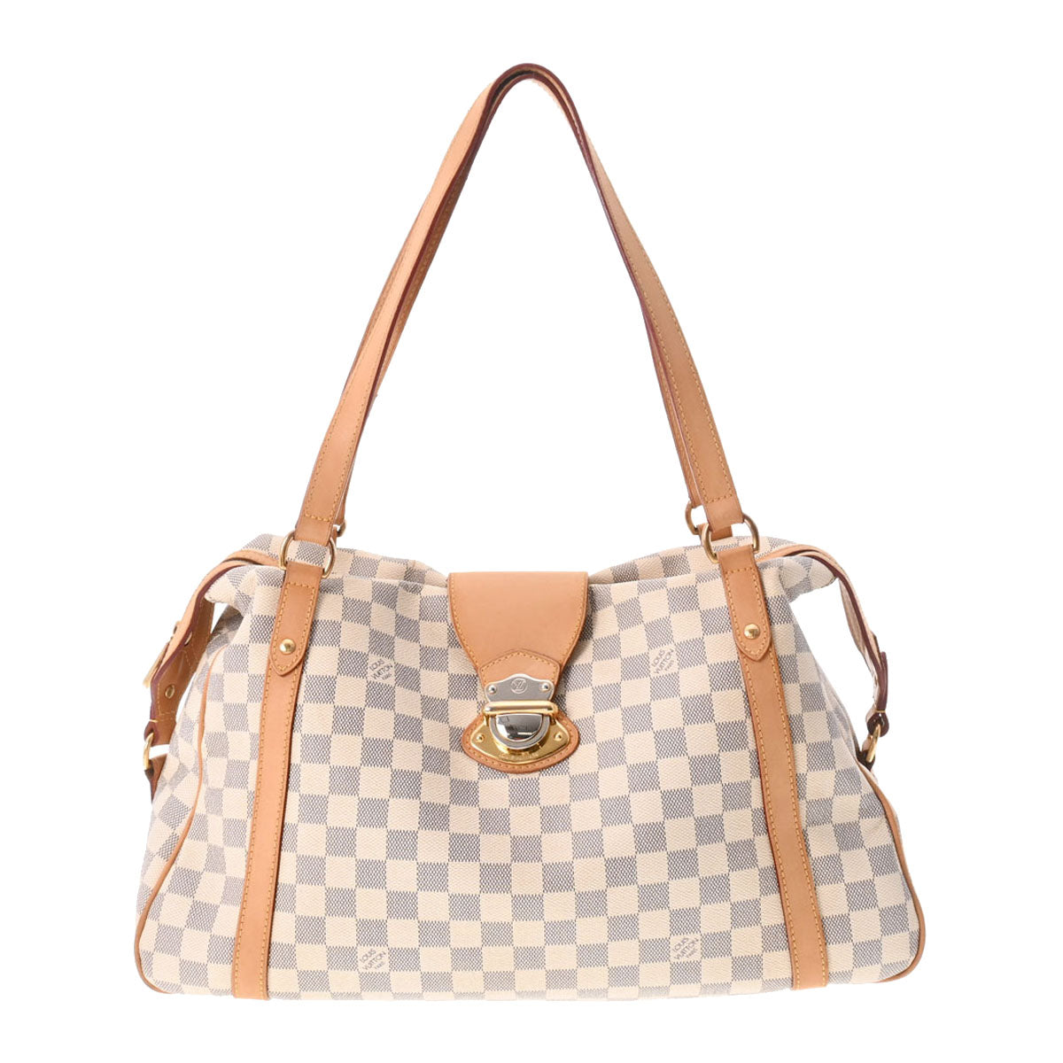 LOUIS VUITTON ルイヴィトン ダミエ アズール ストレーザ GM ホワイト N42221 レディース ダミエアズールキャンバス ショルダーバッグ ABランク 中古 