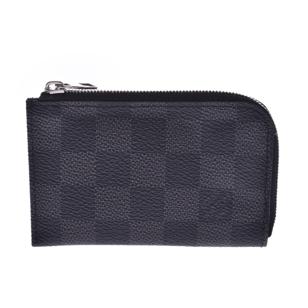 LOUIS VUITTON ルイヴィトン ダミエ グラフィット ポルトモネNM 黒/グレー N63237 メンズ ダミエグラフィットキャンバス コインケース Bランク 中古 