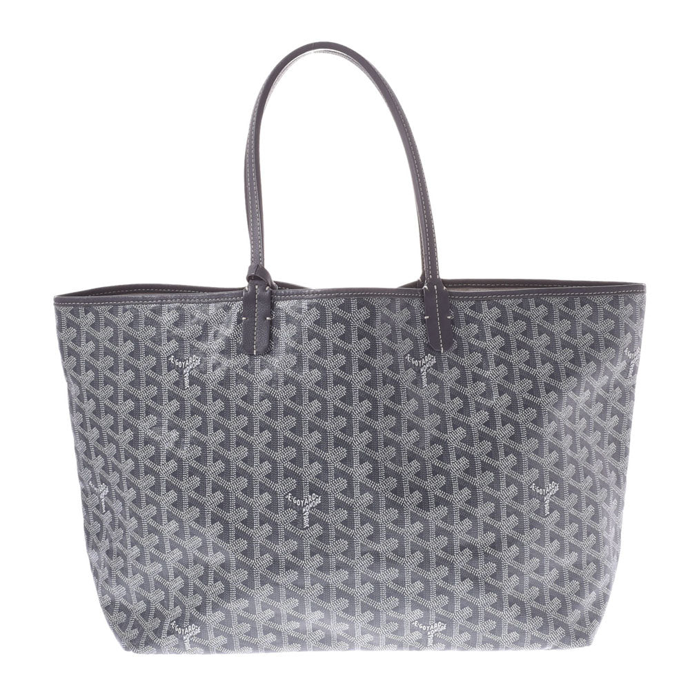 GOYARD ゴヤール サンルイ PM グレー ユニセックス PVC/レザー トートバッグ Bランク 中古 