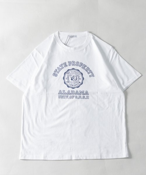 レギュラーフィット カレッジロゴアソートプリント ショートスリーブTシャツ 半袖Tシャツ