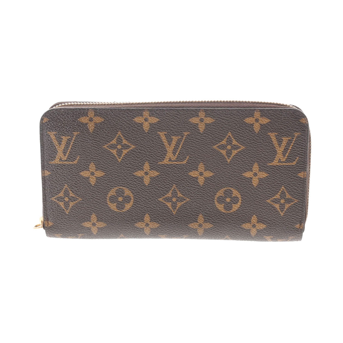 LOUIS VUITTON ルイヴィトン モノグラム ジッピーウォレット 旧型 ブラウン M60017 ユニセックス モノグラムキャンバス 長財布 ABランク 中古 