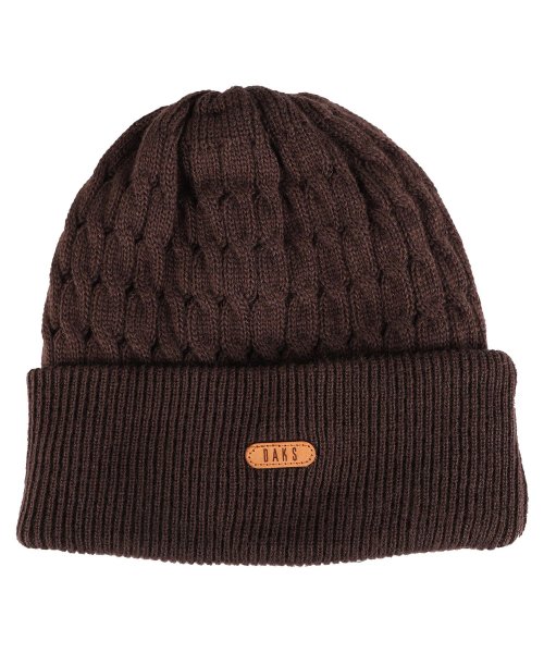 ダックス DAKS ニット帽 ニットキャップ 帽子 メンズ レディース ビーニー KNIT CAP ブラック ネイビー ブラウン 黒 D3862