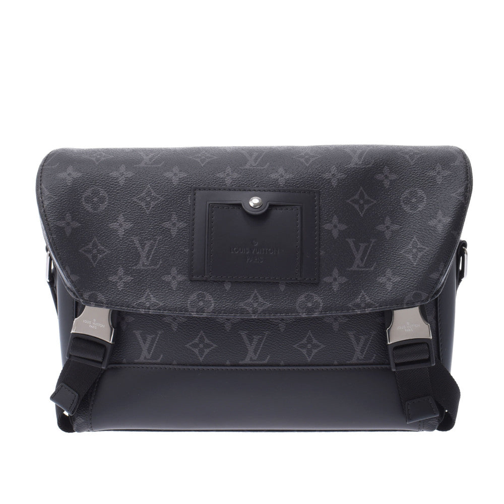 LOUIS VUITTON ルイヴィトン モノグラム エクリプス メッセンジャー ヴォワヤージュPM 黒 M40511 メンズ ショルダーバッグ Aランク 中古 