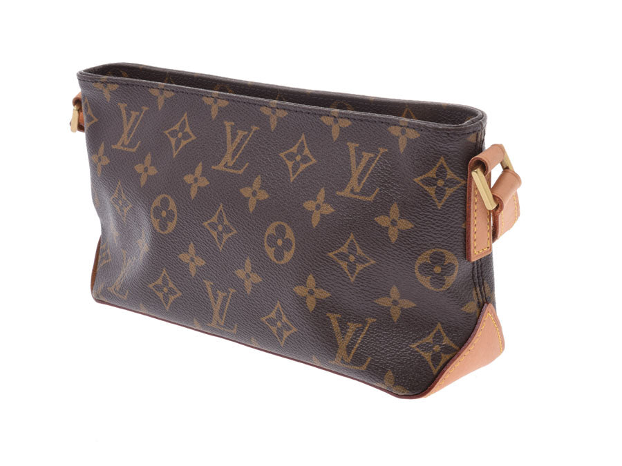 ルイヴィトン モノグラム トロター ブラウン M51240 レディース 本革 ショルダーバッグ Aランク LOUIS VUITTON 中古 