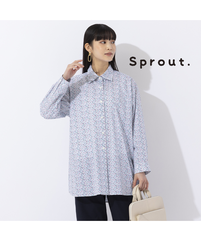 リリアンビューティ/【Sprout.】トルコ製素材　小花プリントブラウス