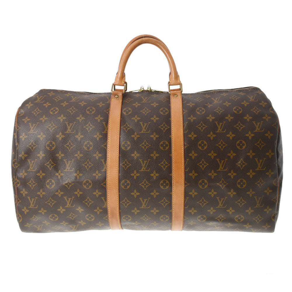 LOUIS VUITTON ルイヴィトン モノグラム キーポル55 ブラウン M41424 ユニセックス モノグラムキャンバス ボストンバッグ Bランク 中古 