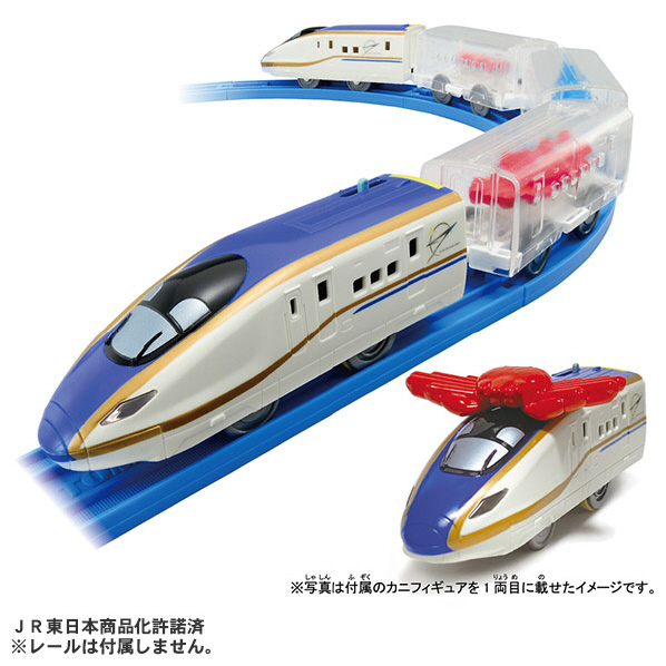 タカラトミー プラレール 海鮮おとどけ列車 E7系新幹線かがやき ｶｲｾﾝｵﾄﾄﾞｹﾚﾂｼﾔE7ｹｲｶｶﾞﾔｷ